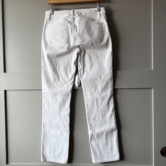 Lauren Ralph Lauren Jeans Womens 4 White Premier Straight Stretch Denim 5 Pocket - Picture 2 of 14